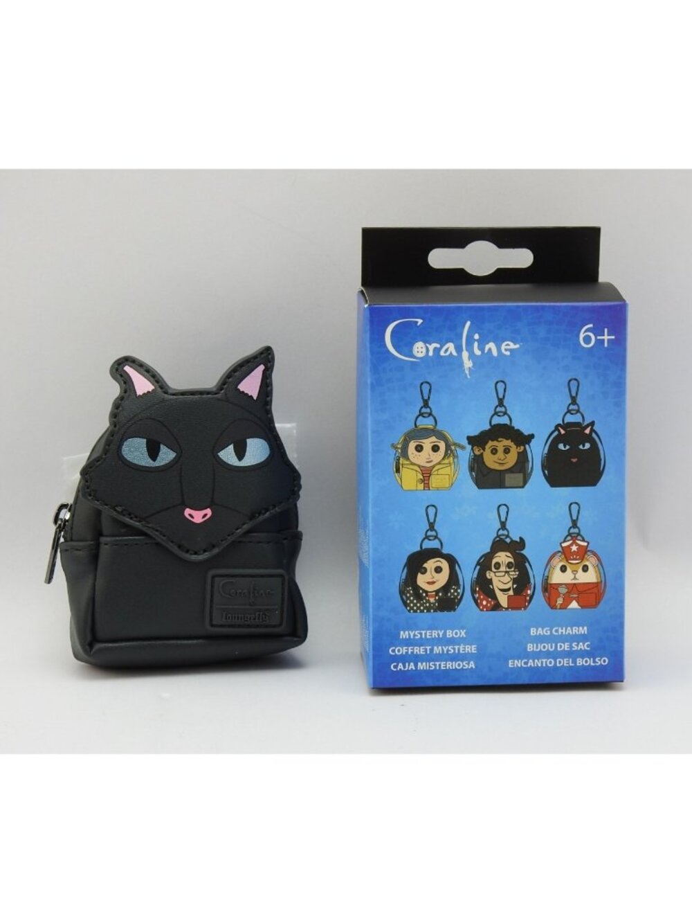 Loungefly Coraline Black Cat Mini Backpack Bag Charm Mystery Box New